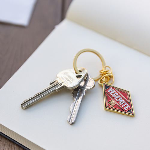 Vegemite Diamond Enamel Keyring